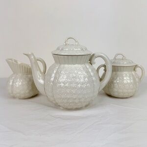 Lenox Vintage Hawthorne White Tea Set